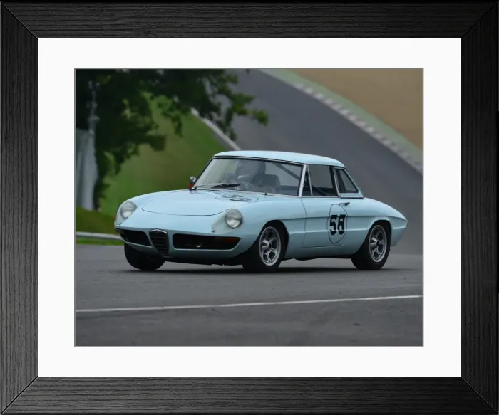Framed Print : CJ4 9310 Anthony Ross, Alfa Romeo Spyder 1750