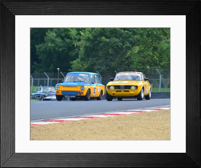 Framed Print : CJ4 9655 Colin Gunton, Hillman Imp, BDG 324 D, Ken Lark, Alfa Romeo Junior