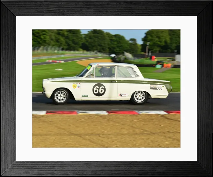 Framed Print : CJ4 9688 John Avill, Ford Lotus Cortina Framed Print : CJ4 9688 John Avill, Ford Lotus Cortina