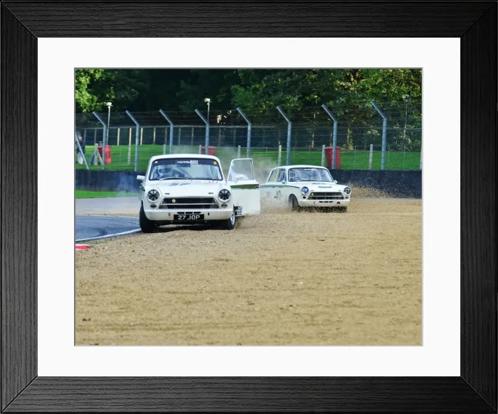Framed Print : CJ4 9732 Jonathan Gomm, Jonathan Townsend, Ford Lotus Cortina
