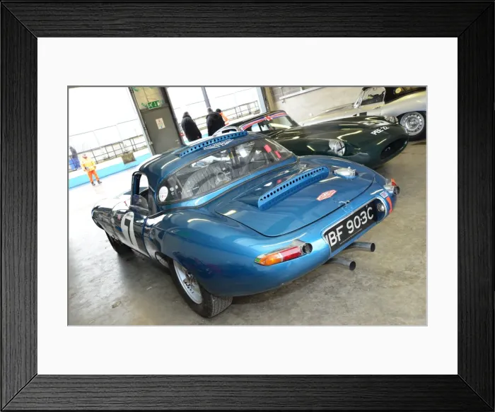 Framed Print : CJ3 0938 Robert Gate, Jaguar E-type