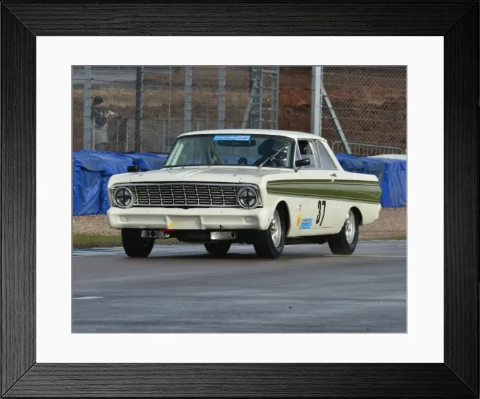 Framed Print : CJ3 1156 Mike Gardiner, Ford Falcon