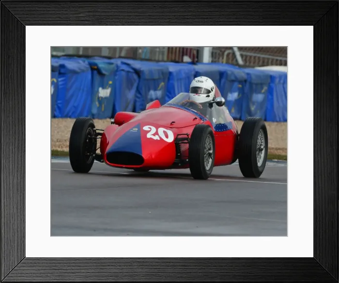 Framed Print : CJ3 1258 Pat Barford, Stanguellini FJ Framed Print : CJ3 1258 Pat Barford, Stanguellini FJ