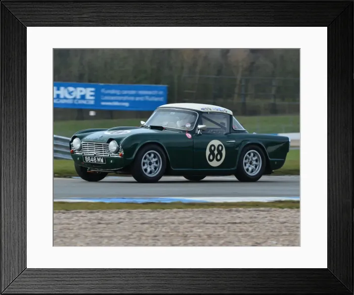 Framed Print : CJ3 1333 Andy Somerville, Triumph TR4, 8646 MW Framed Print : CJ3 1333 Andy Somerville, Triumph TR4, 8646 MW