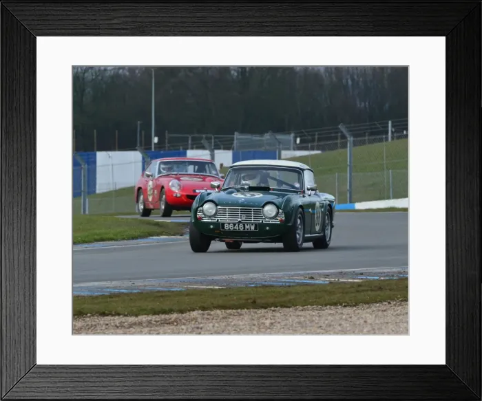 Framed Print : CJ3 1357 Andy Somerville, Triumph TR4, 8646 MW Framed Print : CJ3 1357 Andy Somerville, Triumph TR4, 8646 MW