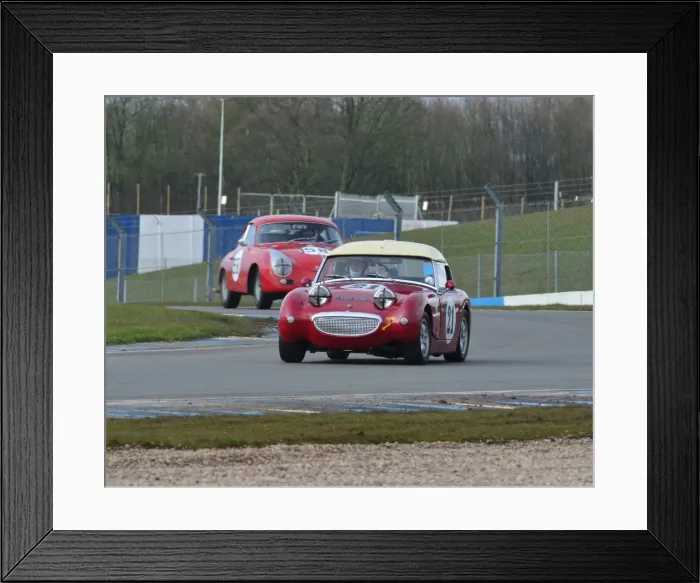 Framed Print : CJ3 1421 Peter Chappell, Austin Healey Sprite Mk1, VUY 635 Framed Print : CJ3 1421 Peter Chappell, Austin Healey Sprite Mk1, VUY 635