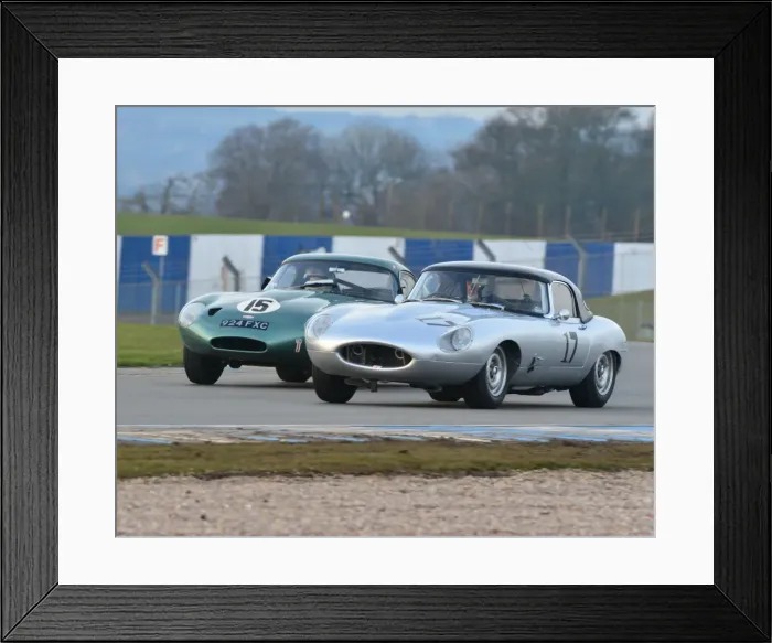 Framed Print : CJ3 1645 Robert Farrell, Jaguar E-Type, Paul Castaldini, Jaguar E-Type