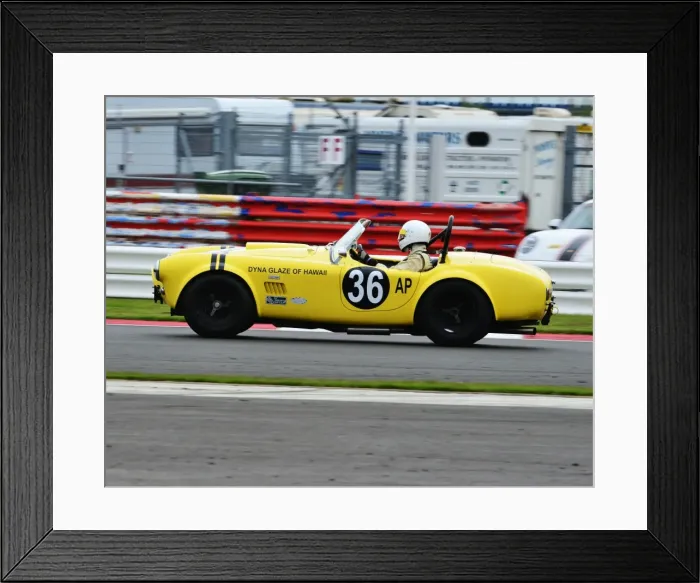Framed Print : CJ3 6423 Bill Bridges, Roddie Feilden, AC Cobra Framed Print : CJ3 6423 Bill Bridges, Roddie Feilden, AC Cobra
