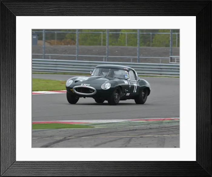 Framed Print : CJ3 6465 Jamie Boot, Jaguar E-Type Framed Print : CJ3 6465 Jamie Boot, Jaguar E-Type