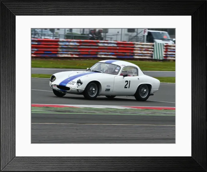 Framed Print : CJ3 6499 Ewan Bason, Adam Crowton, Lotus Elite