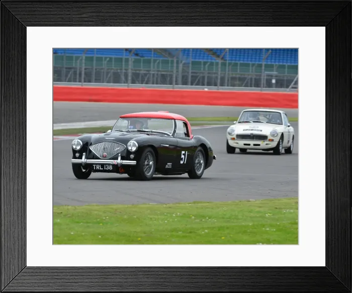 Framed Print : CJ3 6529 Emma Sevier, Austin Healey 100M, TRL 138 Framed Print : CJ3 6529 Emma Sevier, Austin Healey 100M, TRL 138