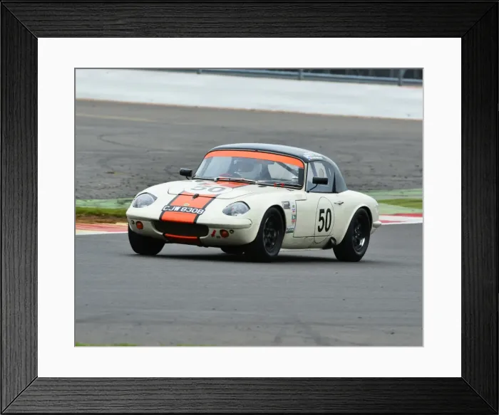 Framed Print : CJ3 6562 Kristy Brooks, Lotus Elan, CJW 830 B