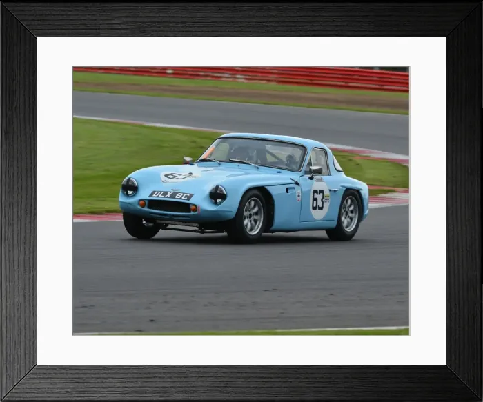 Framed Print : CJ3 6826 David Thompson, Jon Wolfe, TVR Grantura Mk III, DLX 8 C