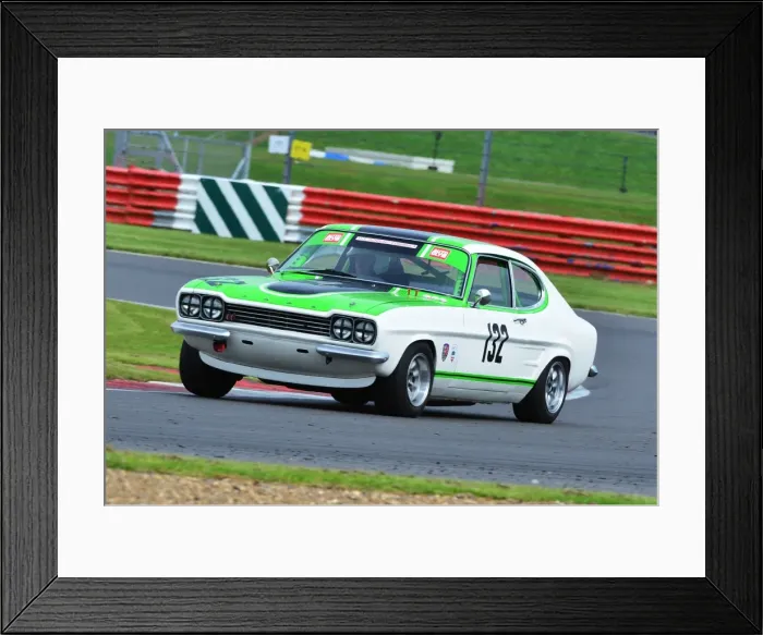 Framed Print : CJ3 6973 Nic Strong, Ford Capri Framed Print : CJ3 6973 Nic Strong, Ford Capri