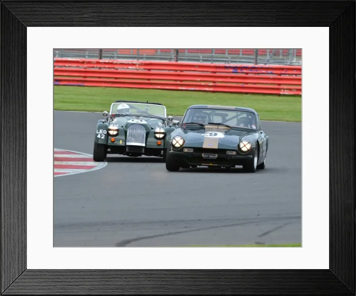 Framed Print : CJ3 7030 Julian Barter, TVR 3000M Richard Plant, Morgan Plus 8 Framed Print : CJ3 7030 Julian Barter, TVR 3000M Richard Plant, Morgan Plus 8