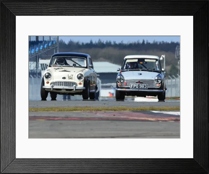 Framed Print : CJ3 2056 Peter Blanchett, Austin A50, Michael Waller