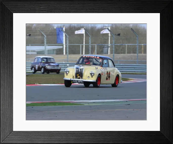 Framed Print : CJ3 2079 Julius Thurgood, Rupert Keegan, MG Magnette ZA, Bumble Framed Print : CJ3 2079 Julius Thurgood, Rupert Keegan, MG Magnette ZA, Bumble