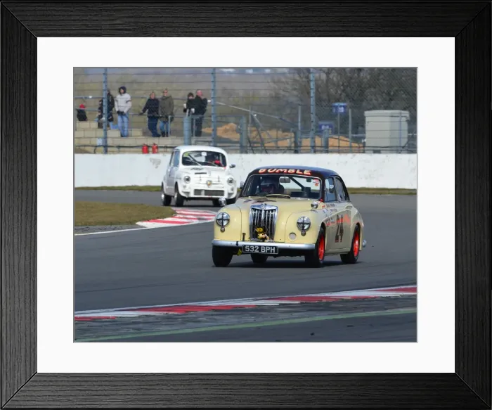 Framed Print : CJ3 2147 Julius Thurgood, Rupert Keegan, MG Magnette ZA, Bumble Framed Print : CJ3 2147 Julius Thurgood, Rupert Keegan, MG Magnette ZA, Bumble