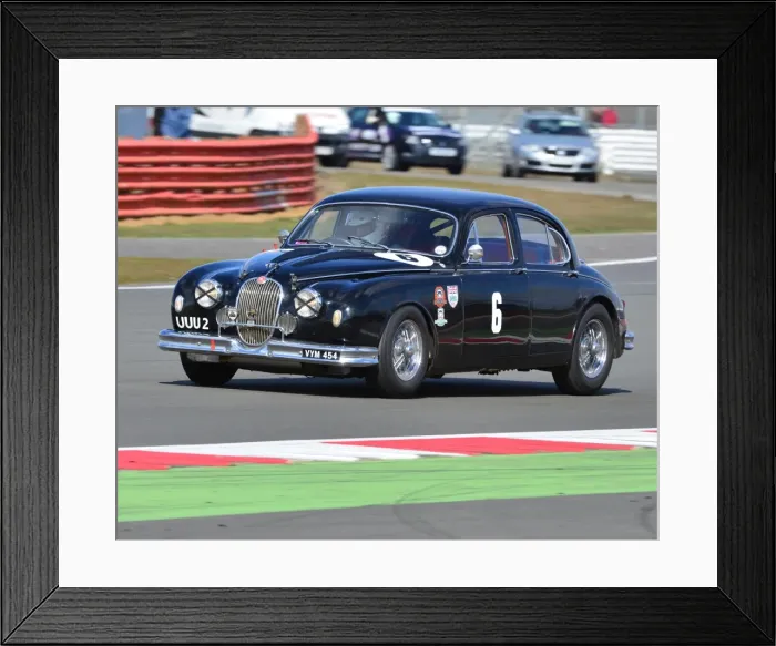 Framed Print : CJ3 2173 Nigel Webb, Anthony Reid, Jaguar Mk 1