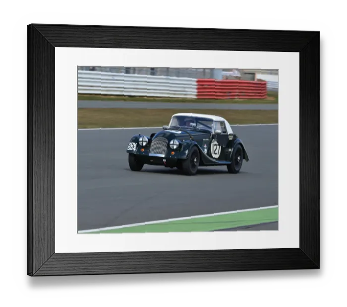 Framed Print : CJ3 2177 Mark Hoble, Morgan Plus 4