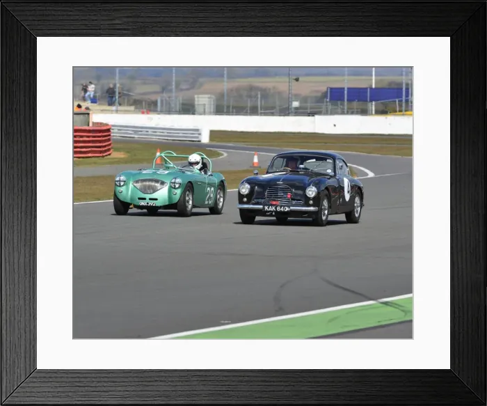 Framed Print : CJ3 2198 Martyn Corfield, Austin Healey 100-4, Kerry Wilson, Aston Martin DB2-4 MkI Framed Print : CJ3 2198 Martyn Corfield, Austin Healey 100-4, Kerry Wilson, Aston Martin DB2-4 MkI