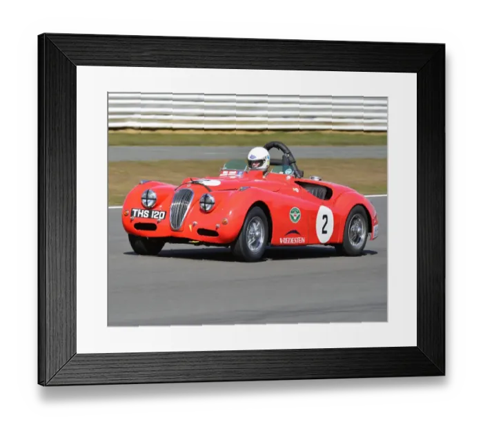 Framed Print : CJ3 2208 Chris Keith-Lucas, Jaguar XK 120 Framed Print : CJ3 2208 Chris Keith-Lucas, Jaguar XK 120
