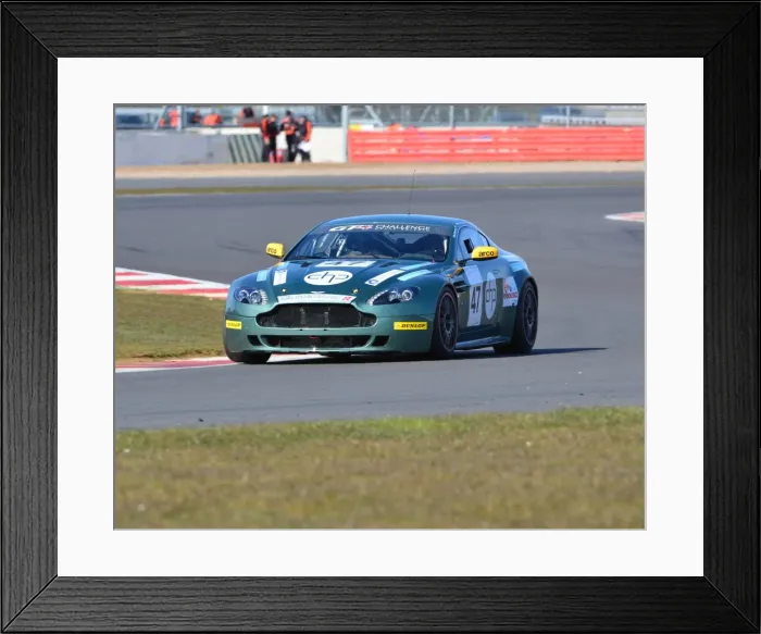 Framed Print : CJ3 2736 Zac Mercer, David Tinn, John Dickson, Aston Martin GT4