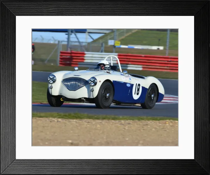 Framed Print : CJ3 2954 Robert Rawe, Austin Healey 100M