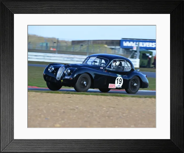 Framed Print : CJ3 2959 Paul Chase-Gardener, Jaguar XK140, RAS 227
