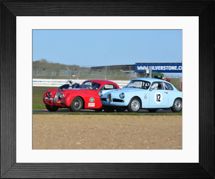 Framed Print : CJ3 3017 Neil Watson, Jaguar XK 120 Coupe Richard Frankel, Alfa Romeo Giulietta Sprint Framed Print : CJ3 3017 Neil Watson, Jaguar XK 120 Coupe Richard Frankel, Alfa Romeo Giulietta Sprint