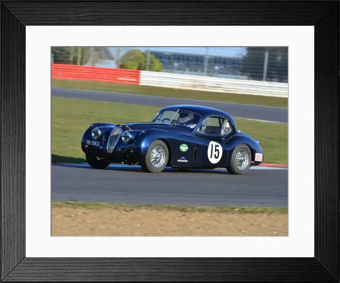 Framed Print : CJ3 3073 John Burton, Jaguar XK 120