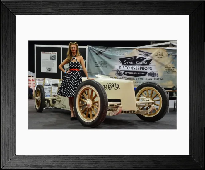 Framed Print : CJ3 0586 Whistling Billy, steam car
