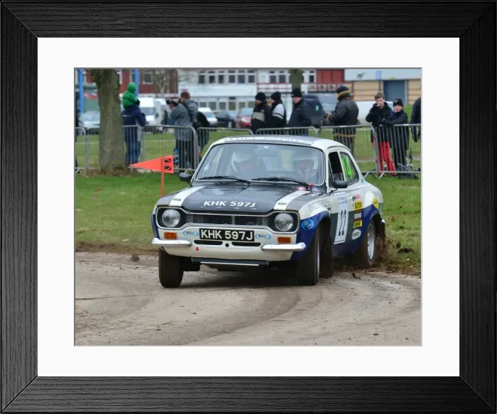 Framed Print : CJ3 0630 Ian Gwynne, Ford Escort MK1 RS1600, KHK 597 J Framed Print : CJ3 0630 Ian Gwynne, Ford Escort MK1 RS1600, KHK 597 J