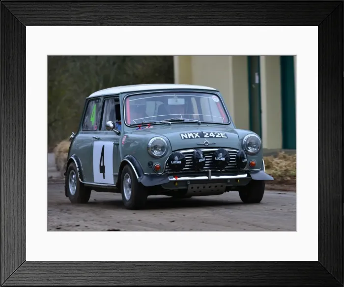 Framed Print : CJ3 0728 Dave Archer, Austin Mini Cooper Framed Print : CJ3 0728 Dave Archer, Austin Mini Cooper