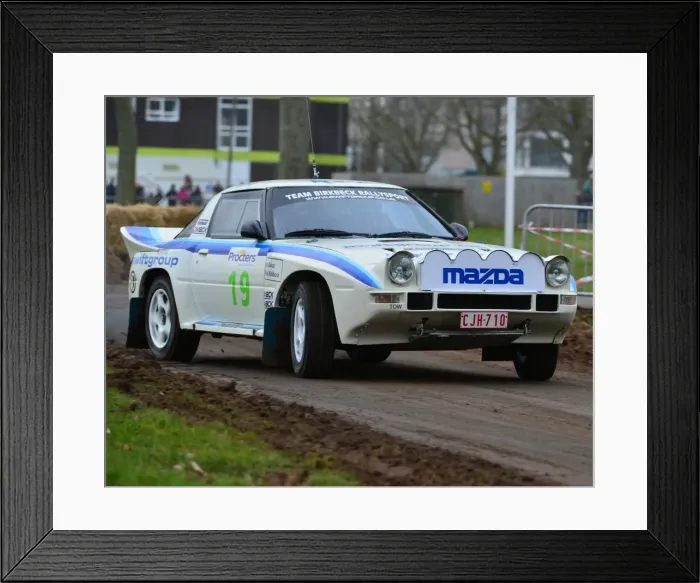 Framed Print : CJ3 0766b Chris Birkbeck, Kim Baker, Mazda RX7 Framed Print : CJ3 0766b Chris Birkbeck, Kim Baker, Mazda RX7