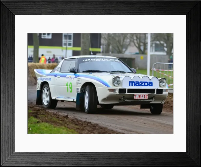 Framed Print : CJ3 0766 Chris Birkbeck, Kim Baker, Mazda RX7 Framed Print : CJ3 0766 Chris Birkbeck, Kim Baker, Mazda RX7