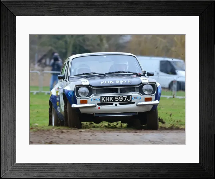Framed Print : CJ3 0853 Ian Gwynne, Ford Escort MK1 RS1600