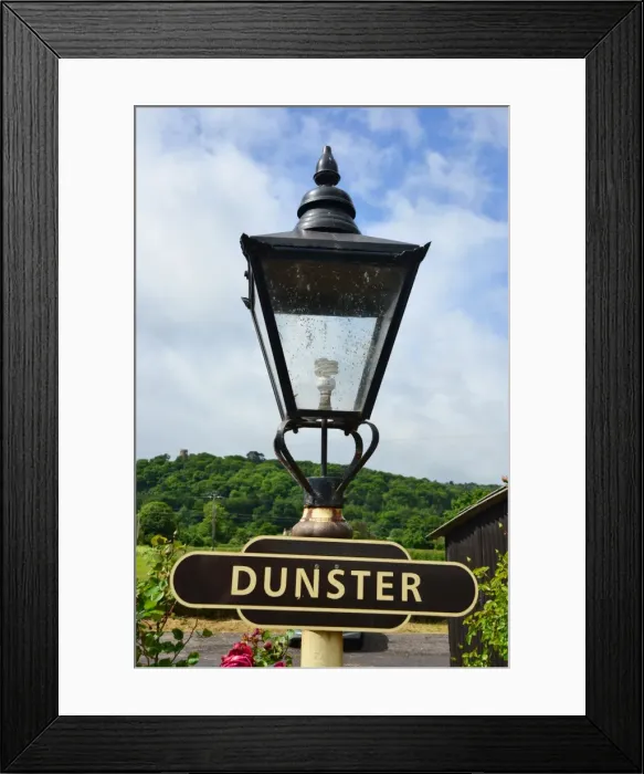 Framed Print : CJ3 8226 Dunster Railway sign Framed Print : CJ3 8226 Dunster Railway sign