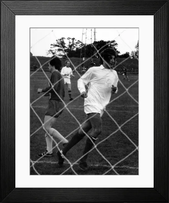 Framed Print : charity football match, Elton John Framed Print : charity football match, Elton John