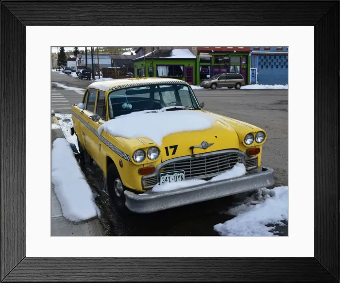 Framed Print : CJ3 3213 Yellow Cab Framed Print : CJ3 3213 Yellow Cab