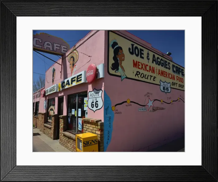 Framed Print : CJ3 3664 Joe and Aggies Cafe Framed Print : CJ3 3664 Joe and Aggies Cafe