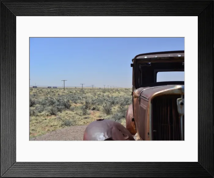 Framed Print : CJ3 3641 Head west young man Framed Print : CJ3 3641 Head west young man
