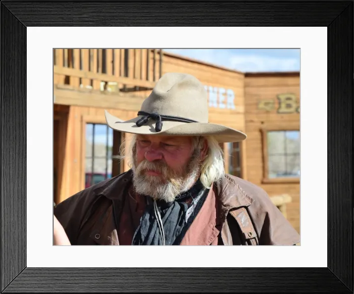 Framed Print : CJ3 3679 Wild West character Framed Print : CJ3 3679 Wild West character