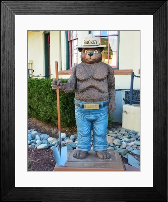 Framed Print : CJ3 4007 Smokey the Bear Framed Print : CJ3 4007 Smokey the Bear