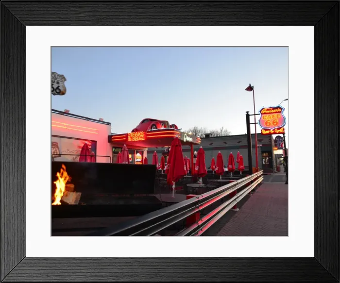 Framed Print : CJ3 4027 Cruisers Cafe Bar and Grill Framed Print : CJ3 4027 Cruisers Cafe Bar and Grill