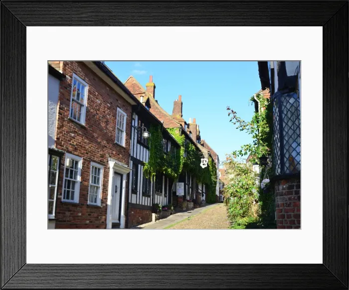 Framed Print : CJ4 8558 Mermaid Street, Rye, East Sussex Framed Print : CJ4 8558 Mermaid Street, Rye, East Sussex