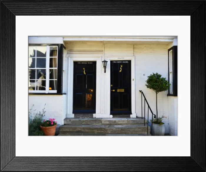 Framed Print : CJ4 8574 The House with two front doors Framed Print : CJ4 8574 The House with two front doors