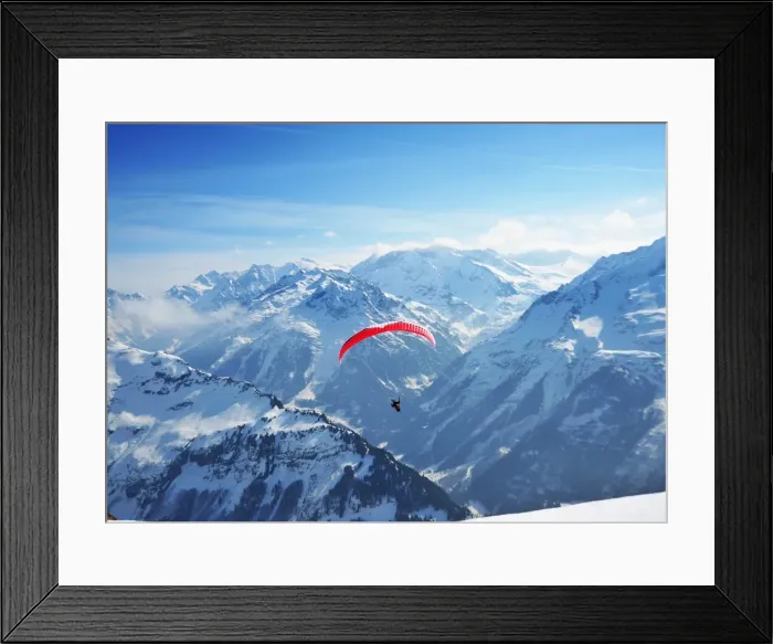 Framed Print : CJ1 0810 01 Red Paraski Framed Print : CJ1 0810 01 Red Paraski