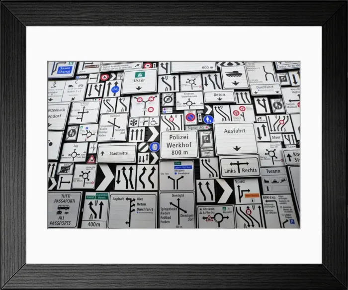 Framed Print : CJ1 0861 01 Just follow the signs, you cant miss it Framed Print : CJ1 0861 01 Just follow the signs, you cant miss it