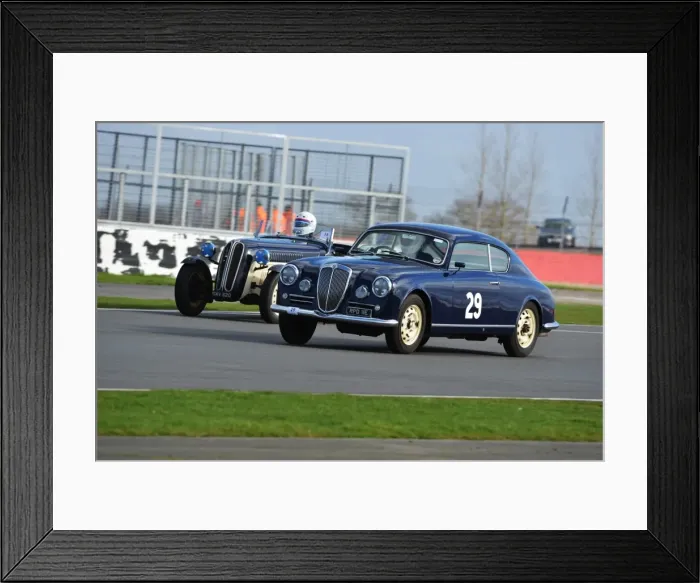 Framed Print : CJ5 3743 Tony Stephens, Lancia Aurielia B20 GT, Tom Thornton, Frazer-Nash BMW 319-328